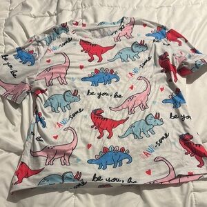 SHEIN Colorful Dinosaur Graphic Tee